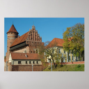 Olsztyn middeleeuws gotisch kasteel III - Poster