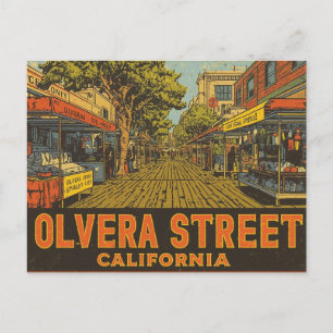 Olvera Street California Briefkaart