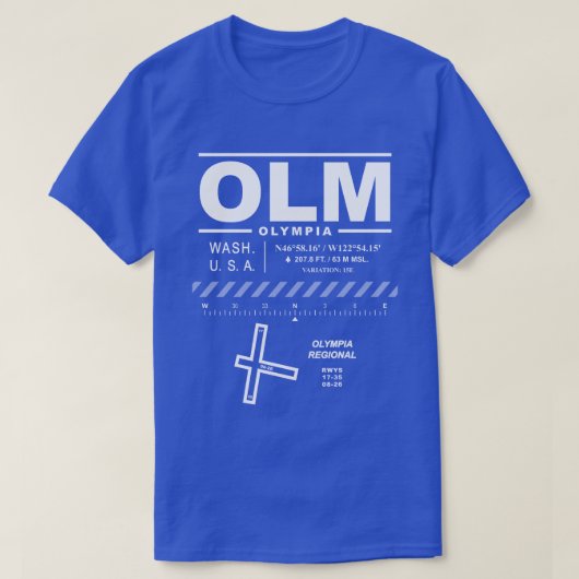 Olympia Aéroport régional OLM T-Shirt (Design devant)