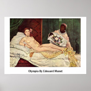 Olympia door Edouard Manet Poster