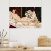 Olympia door Edouard Manet Poster (Keuken)