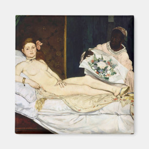 Olympia, Edouard Manet, 1863 Magneet