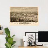 Olympia, WA Panoramic Map - 1879 Poster (Thuiskantoor)