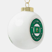 Olympia Washington Keramische Bal Ornament (Links)