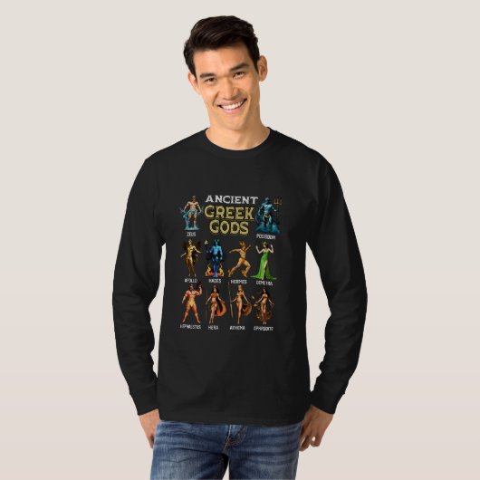 Olympians Ancient Greek Gods Greek Life Greek Myth T-shirt (Voorkant volledig)