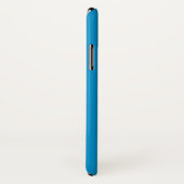 OLYMPIC BLUE Solid Background iPhone X Hoesje (Achterkant / rechts)