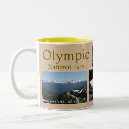 Olympic N.P. Collage Tweekleurige Koffiemok (Links)