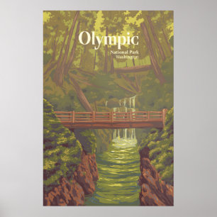 Olympic National Park Reisposter Poster