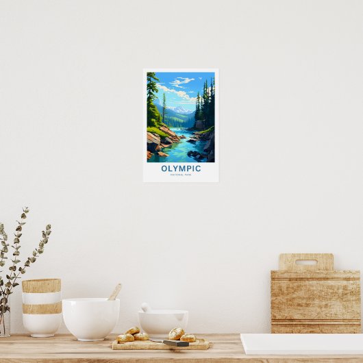 Olympic National Park Reisprint Poster (Keuken)
