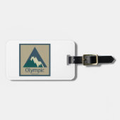 Olympic National Park Rustic Bagagelabel (Voorkant horizontaal)