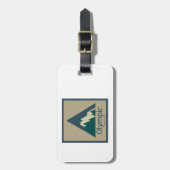 Olympic National Park Rustic Bagagelabel (Voorkant verticaal)