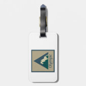 Olympic National Park Rustic Bagagelabel (Achterkant verticaal)