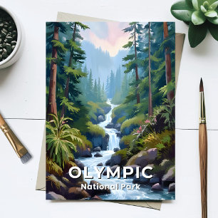 Olympic National Park   Washington Reisgids Briefkaart