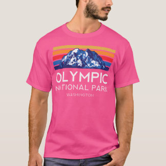 Olympic National Park Washington Retro Vintage Hik T-shirt