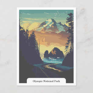 Olympic National Park, Washington, Verenigde State Briefkaart