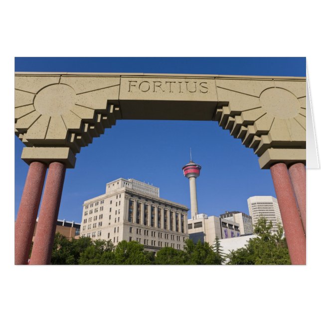Olympic Plaza et Calgary Tower, Alberta, Canada (Devant horizontal)