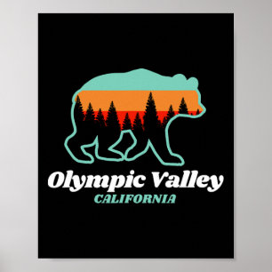 Olympic Valley California Skiën Snowboarden Beer Poster