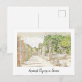 Olympie antique, Grèce Carte postale - Voyage vint (Devant / Derrière)