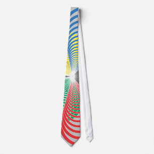 Olympisch cirkelperspectief stropdas
