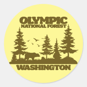 Olympisch Nationaal Bos Ronde Sticker