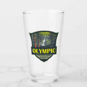 Olympisch Nationaal Park Illustratie Retro Glas