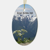 Olympisch Nationaal Park Landschapsvakantie Keramisch Ornament (Links)