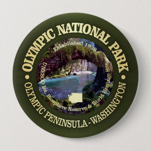 Olympisch Nationaal Park (NP2) Ronde Button 4,0 Cm