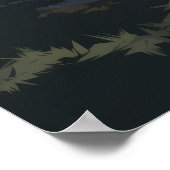 Olympisch Nationaal Park Vector Illustratie Poster (Hoek)