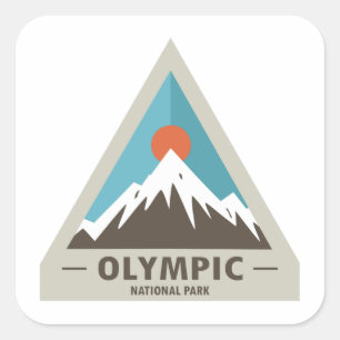 Olympisch Nationaal Park Vierkante Sticker