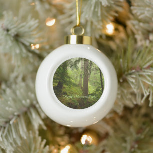 Olympisch regenwoud Foto-versiering Keramische Bal Ornament