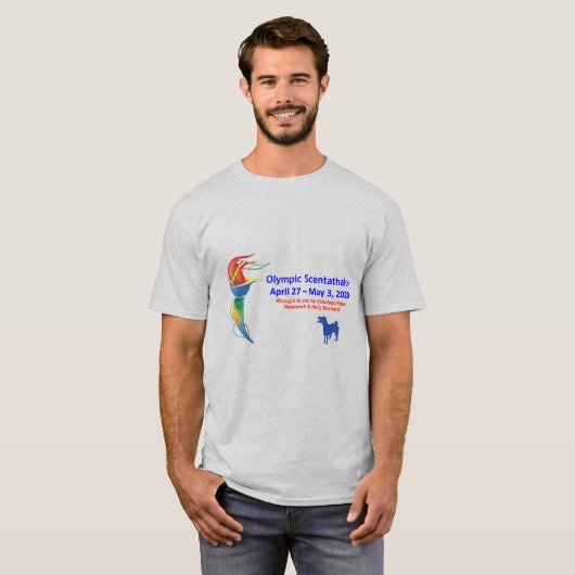 Olympisch Scentatalon Mannen Basic T-shirt (Voorkant volledig)