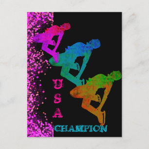 OLYMPISCH SCHAATSEN  BRIEFKAART