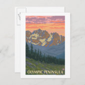 Olympisch schiereiland, Washington Spring Flowers Briefkaart (Voorkant / Achterkant)