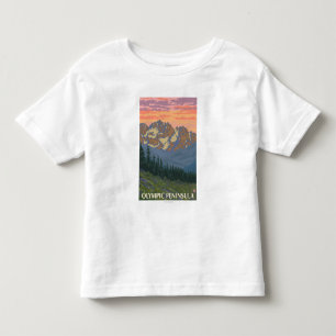 Olympisch schiereiland, Washington Spring Flowers Kinder Shirts