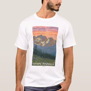 Olympisch schiereiland, Washington Spring Flowers T-shirt