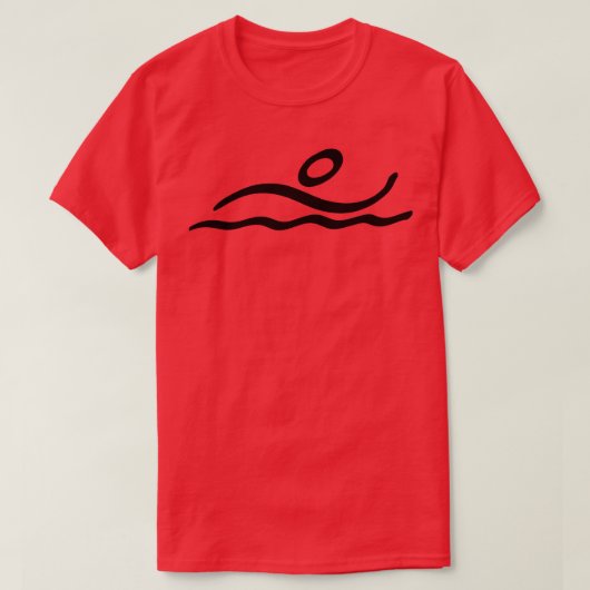 Olympisch zwemmen t-shirt (Design voorkant)