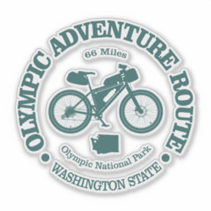 Olympische Avontuurlijke Route (fietsen) Sticker