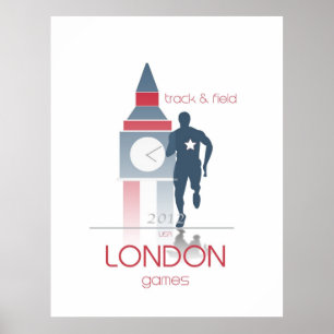 Olympische Spelen: nummer en veld Poster