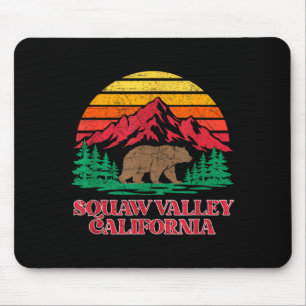 Olympische vallei california grizzlybeer vintage muismat