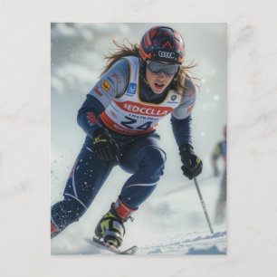 Olympische Winterspelen 2026 Dames Snowboarden Hal Feestdagenkaart
