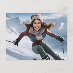 Olympische Winterspelen 2026 Vrouwen Snowboarden H Feestdagenkaart