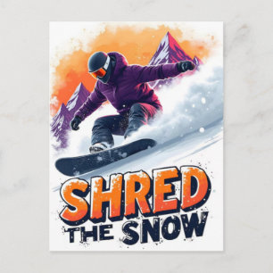 Olympische Winterspelen 2026 Vrouwen Snowboarden H Feestdagenkaart