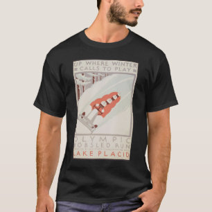  Olympische Winterspelen Poster, Lake Placid, NY,  T-shirt