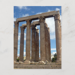 olympische zeus kolommen briefkaart