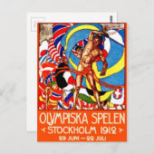 Olympische zomer 1912 ( poster) ~ briefkaart (Voorkant / Achterkant)