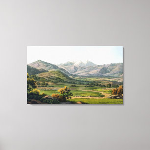 Olympus op de berg tussen Larissa en Baba, p Canvas Afdruk