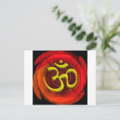 Om 1 briefkaart (Staand voorkant)