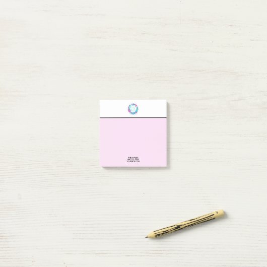 *~* Om a Mandala Water Lily Lotus Flower Post-it® Notes (Op bureau)