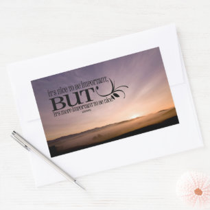 "Om aardig te zijn" Inspirerend Quote Rechthoekige Sticker