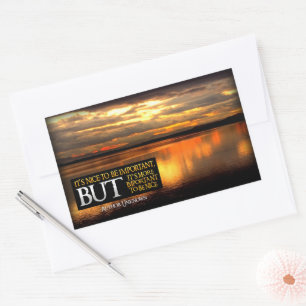 "Om aardig te zijn" Inspirerend Quote Rechthoekige Sticker
